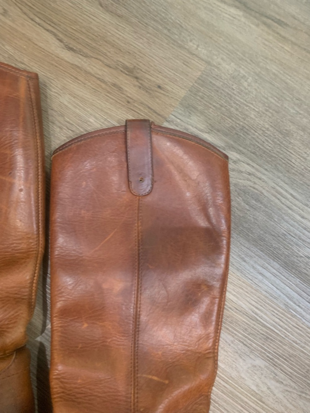 Frye Brown Leather Tall Pull-On Riding Boots - Picture 4 of 4
